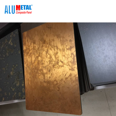 Czerwona miedź Mosiądz Aluminiowy panel kompozytowy Metalowa ściana 3mm 4mm