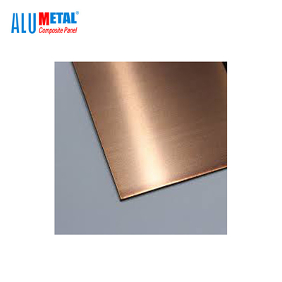 3mm miedziany metalowy panel kompozytowy Okładzina aluminiowa Anodowane wykończenie
