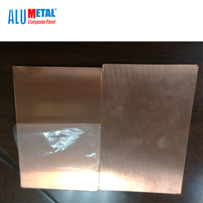 3200mm Aluminiowy metalowy panel kompozytowy Wewnętrzna ściana z miedzi i mosiądzu