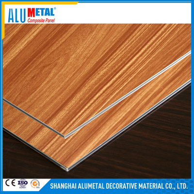 4 mm drewniany panel kompozytowy ze szczotkowanego aluminium, matowy błyszczący