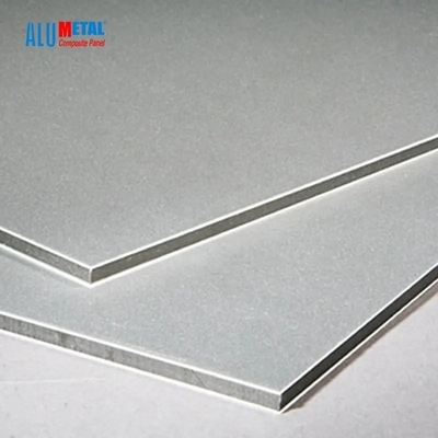 Współczesny aluminiowy panel kompozytowy PVDF ISO9001 4 mm aluminiowy panel kompozytowy