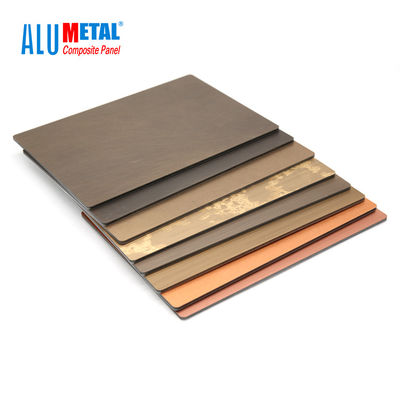 600mm 0,06mm Aluminiowe kompozytowe panele metalowe Arkusz Acp do ścian antybakteryjnych