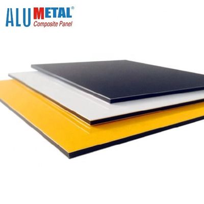0,4 mm 1250 mm ognioodporny aluminiowy panel kompozytowy PE Malowany czarny arkusz Acp AA3003