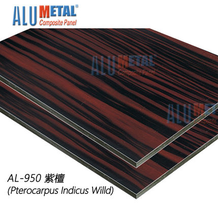 1220X2440mm Nano Surface Drewniany aluminiowy panel kompozytowy Acp Sheet Exterior 10mm