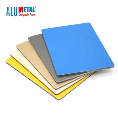 Zewnętrzny panel kompozytowy z aluminium PVDF Szczotkowana okładzina z materiału powierzchniowego 4 mm