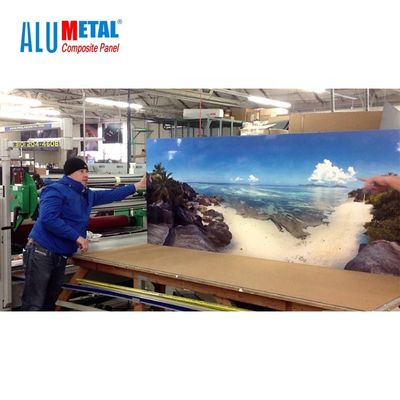 1250mm 8mm PE Aluminiowy panel kompozytowy Płyta aluminiowa Panel Lustrzana powierzchnia AA3003