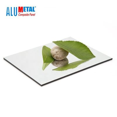 Srebrny aluminiowy panel kompozytowy A2 FR Mirror 1220 mm Okładzina ścienna ACP 0,5 mm