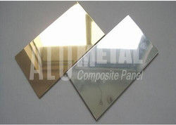 Anodowany 4mm 5086 Lustrzany aluminiowy panel kompozytowy Złoty arkusz 1570mm
