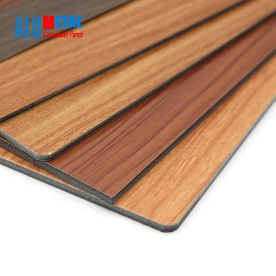 3 mm drewniany aluminiowy panel kompozytowy PE 0,3 mm arkusz ACP ognioodporny połysk 3D