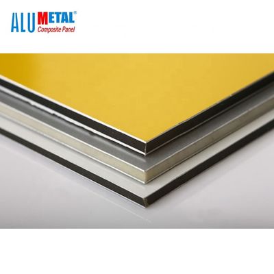 2440mm 3mm aluminiowy panel kompozytowy Pvdf anodowany na ścianę zewnętrzną