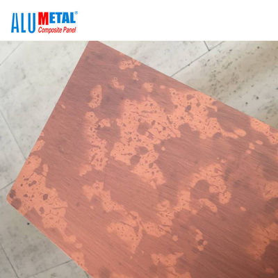 Szczotkowana aluminiowa blacha kompozytowa z metalu wewnętrznego 4 mm LDPE 1000 mm