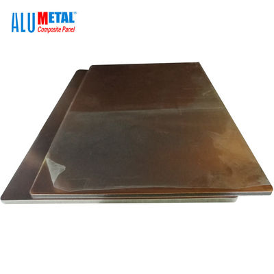 600 mm szczotkowany aluminiowy metalowy panel kompozytowy 0,3 mm miedziana powierzchnia SGS