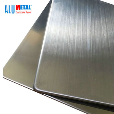 1000MM PE Dekoracyjne aluminiowe panele okładzinowe kompozytowe Blacha ze stali nierdzewnej 6mm FEVE