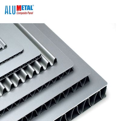 Zielony ognioodporny aluminiowy panel falisty A2 3 mm PVDF Acp Sheet 1100 Alloy