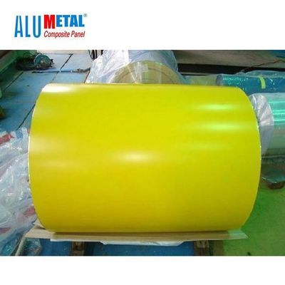 Powlekana kolorem 100 mm wstępnie pomalowana cewka z blachy aluminiowej H112 Wykrawanie 2200 mm