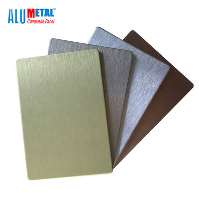 Anodowana, szczotkowana aluminiowa okładzina z blachy kompozytowej 0,08 mm 1220 mm Rdzeń LDPE