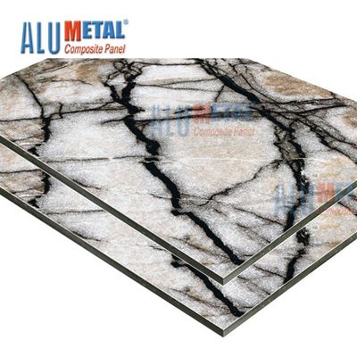 1500MM 3mm marmurowy aluminiowy panel kompozytowy Wewnętrzne panele warstwowe o strukturze plastra miodu AA1100