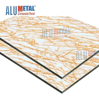 1220 mm 0,6 Mm Marmurowy aluminiowy panel kompozytowy AA3003 Okładzina z blachy ACP
