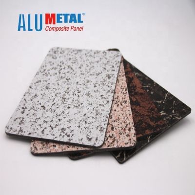 5000 mm marmurowy panel kompozytowy z aluminium AA1100 8 mm okładzina zewnętrzna z drewna acp