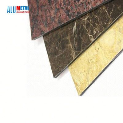 5mm 1570mm Marmurowy aluminiowy panel kompozytowy Zewnętrzne panele ścienne Powłoka PVDF
