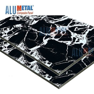 0,08 mm dekoracyjny marmurowy panel kompozytowy AA3003 Alumina Acp Sheet 4 mm 1500 mm