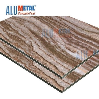 0,08 mm 6 mm Drewniany plastikowy marmurowy aluminiowy panel kompozytowy Zewnętrzna okładzina ścienna Odm
