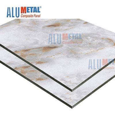 Marmurowy panel kompozytowy LDPE 0,70 mm PE Aluminiowy panel kompozytowy Acp Okładzina ścienna Nano 2440 mm