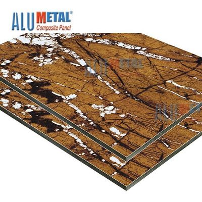 Marmurowy panel kompozytowy LDPE 0,70 mm PE Aluminiowy panel kompozytowy Acp Okładzina ścienna Nano 2440 mm