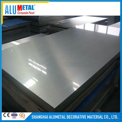Aluminiowy panel kompozytowy 2 mm powlekany PVDF Acp Srebrna płyta elewacyjna kasety 1220 mm