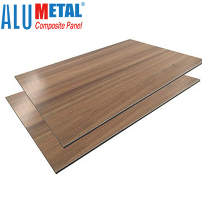 5 mm drewniany panel kompozytowy ze szczotkowanego aluminium o wysokim połysku