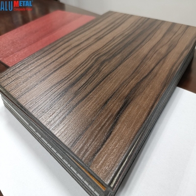 3mm drewniany aluminiowy panel kompozytowy 3D drewniane ziarno