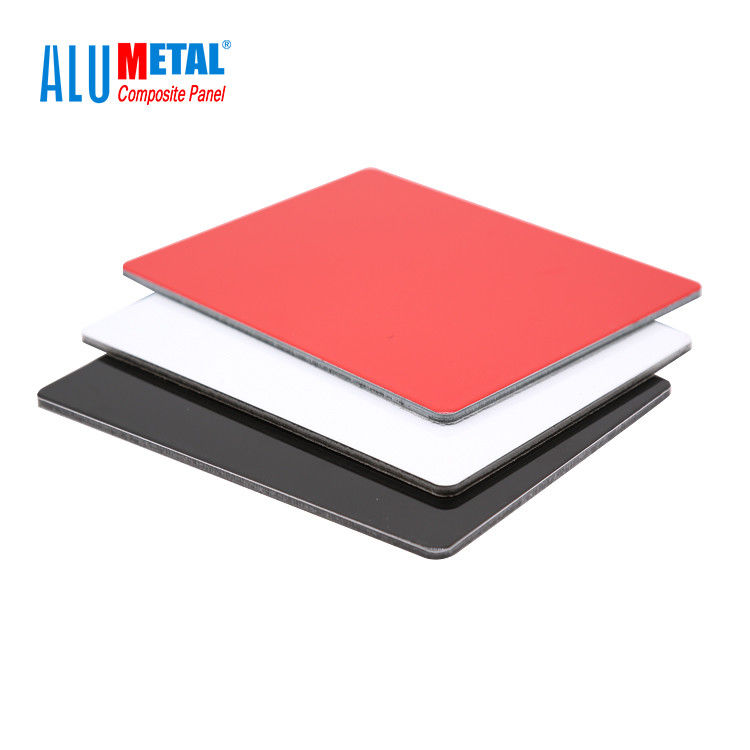4mm 0,3mm FEVE Dekoracyjne aluminiowe panele ścienne Pokryty PVDF aluminiowy panel kompozytowy