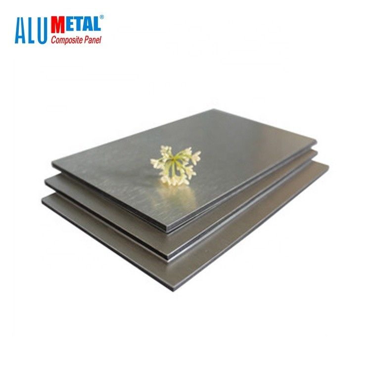Faliste szczotkowane panele dachowe z blachy aluminiowej ACP 1000 mm 6 mm LDPE