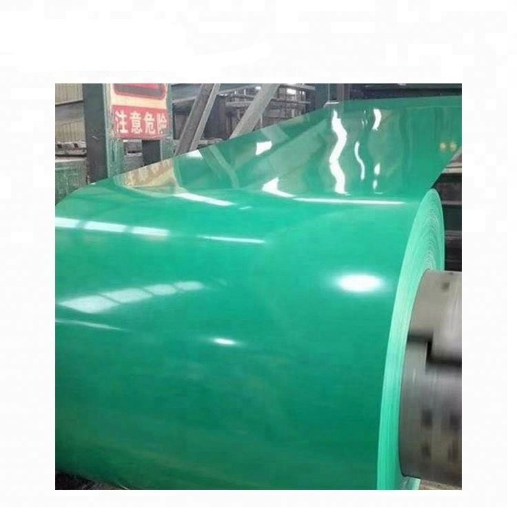 Kolorowa 8011 2500 MM Powlekana aluminiowa cewka Powlekana PVC aluminiowa cewka wykończeniowa 0,06 MM