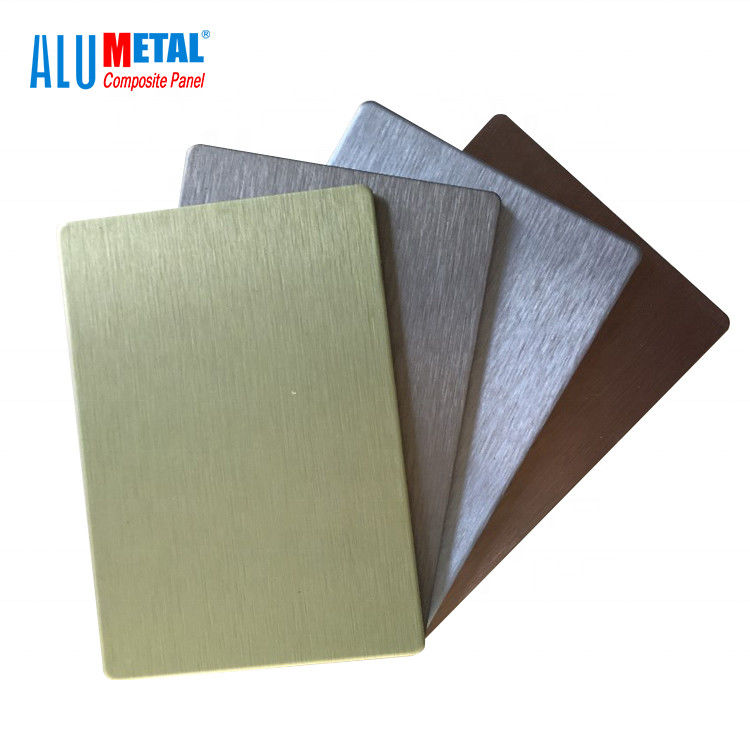 Anodowana, szczotkowana aluminiowa okładzina z blachy kompozytowej 0,08 mm 1220 mm Rdzeń LDPE