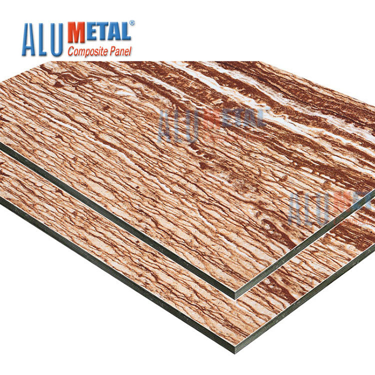 Marmurowy panel kompozytowy LDPE 0,70 mm PE Aluminiowy panel kompozytowy Acp Okładzina ścienna Nano 2440 mm