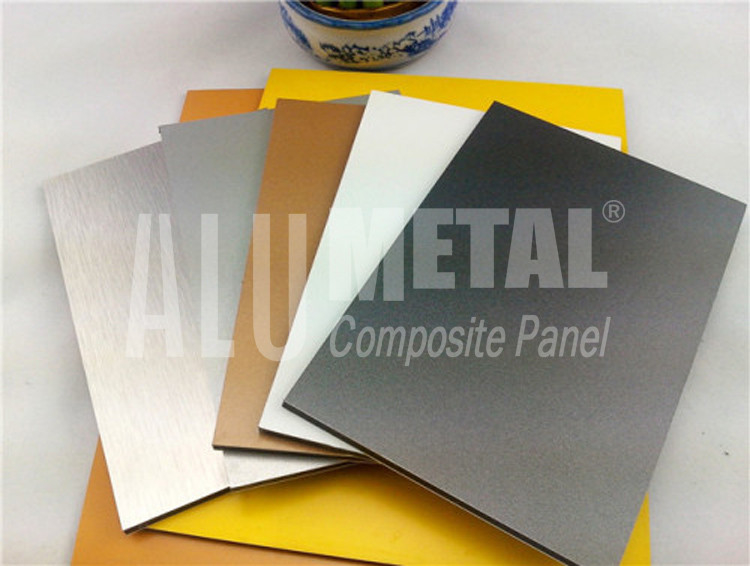 Wewnątrz 6mm PE Aluminiowy panel kompozytowy Stop fluorowęglowy 1100 ACP Okładzina ścienna